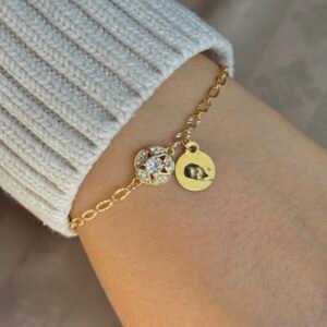 Round star charm bracelet