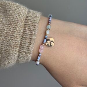 Cat eye pearly bracelet